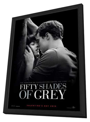 Fifty Shades of Grey 24 x 36 Movie Poster - Style B - in Deluxe Aluminum Frame