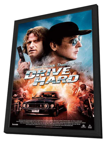 Drive Hard 11 x 17 Movie Poster - Style A - in Deluxe Aluminum Frame