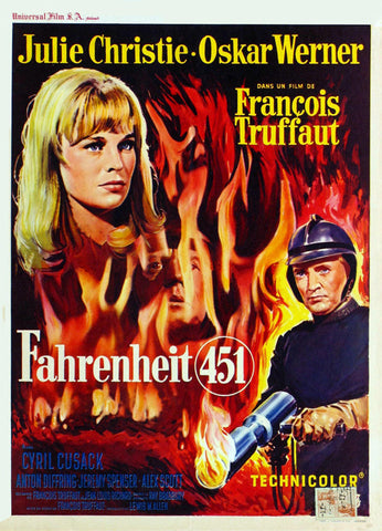 Fahrenheit 451 27 x 40 Movie Poster - Belgian Style A