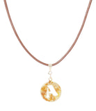 14K Gold Plated Letter Choker Charm Necklace