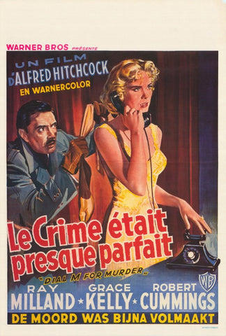 Dial M For Murder 27 x 40 Movie Poster - Belgian Style A