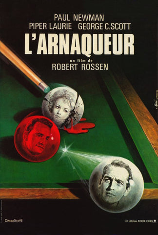 The Hustler 27 x 40 Movie Poster - French Style A