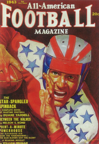 All-American Football Magazine (Pulp) 11 x 17 Pulp Poster - Style A