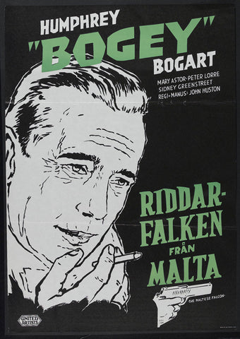 The Maltese Falcon 11 x 17 Movie Poster - Swedish Style H