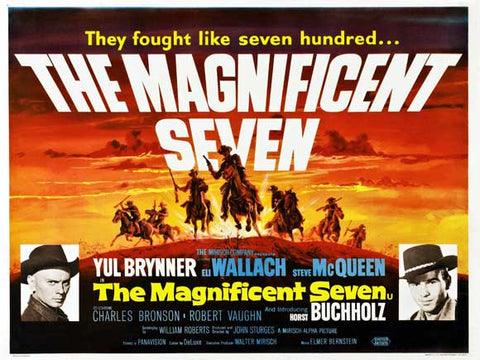 The Magnificent Seven 30 x 40 Movie Poster UK - Style A