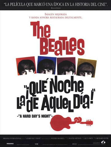 A Hard Day's Night 27 x 40 Movie Poster - Spanish Style A