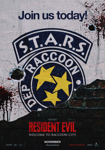 Resident Evil: Welcome to Raccoon City Style D Movie Poster 11 x 17 inch