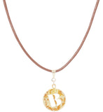 14K Gold Plated Letter Choker Charm Necklace