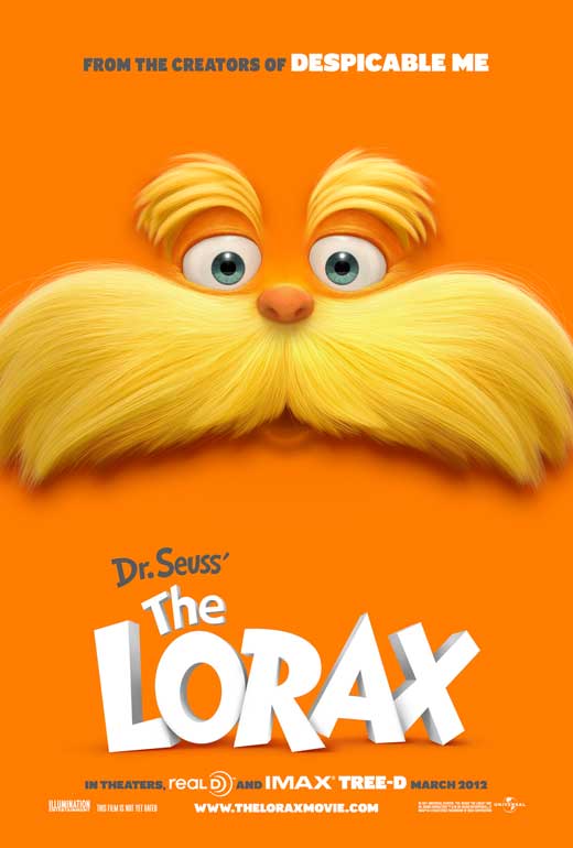 Dr. Seuss' The Lorax 11 x 17 Movie Poster - Style A