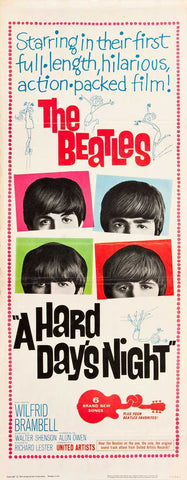 A Hard Day's Night 14 x 36 Movie Poster - Insert Style C