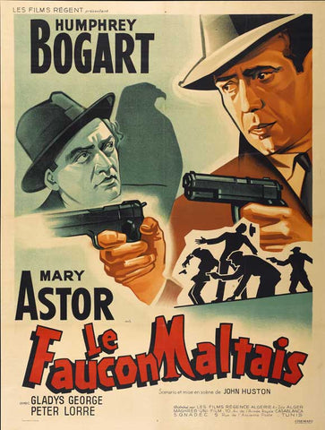 The Maltese Falcon 27 x 40 Movie Poster - French Style A