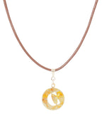 14K Gold Plated Letter Charm Necklace