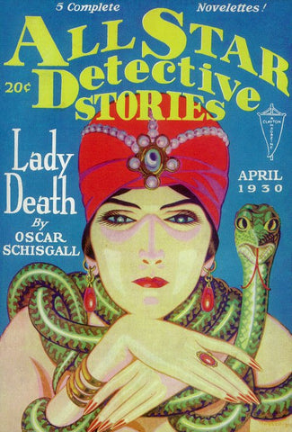 All Star Detective Stories (Pulp) 11 x 17 Pulp Poster - Style A