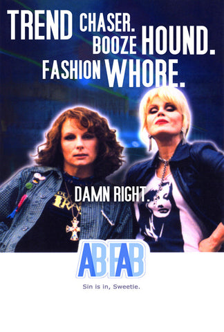 Absolutely Fabulous 27 x 40 Movie Poster - Style C