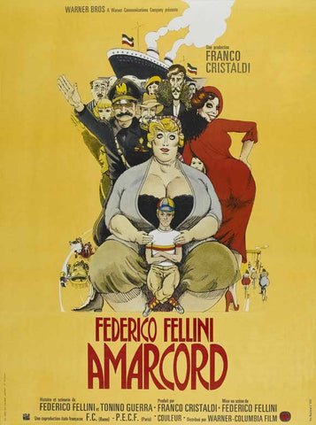 Amarcord 27 x 40 Movie Poster - French Style A