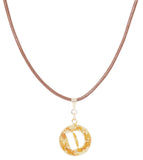 14K Gold Plated Letter Choker Charm Necklace