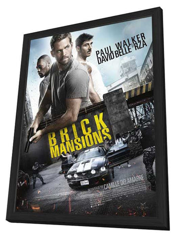 Brick Mansions 11 x 17 Movie Poster - French Style A - in Deluxe Aluminum Frame