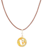 14K Gold Plated Letter Choker Charm Necklace