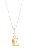 14K Gold Plated Letter Charm Necklace
