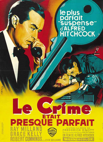 Dial M For Murder 27 x 40 Movie Poster - French Style B