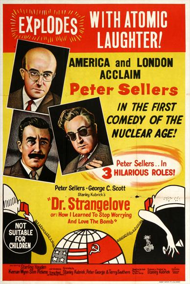 Dr. Strangelove or: How I Learned to Stop Worrying and Love the Bomb 11 x 17 Movie Poster - Style B
