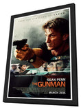 The Gunman 24 x 36 Movie Poster - UK Style A - in Deluxe Aluminum Frame