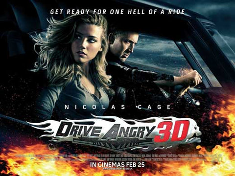 Drive Angry 3D 11 x 17 Movie Poster - UK Style A