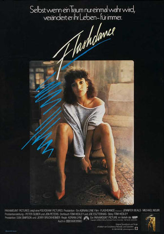 Flashdance 27 x 40 Movie Poster - German Style A