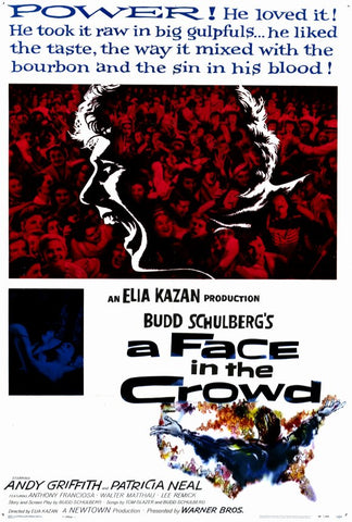 A Face in the Crowd 27 x 40 Movie Poster - Style A
