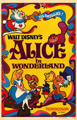 Alice in Wonderland 27 x 40 Movie Poster - Style A