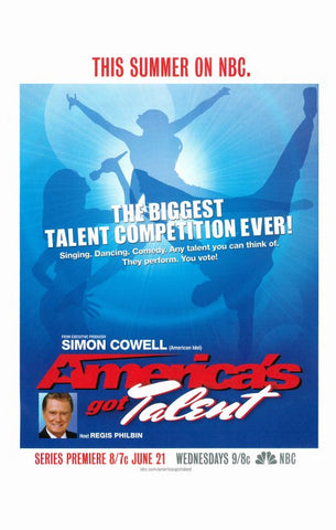 America's Got Talent 11 x 17 TV Poster - Style A