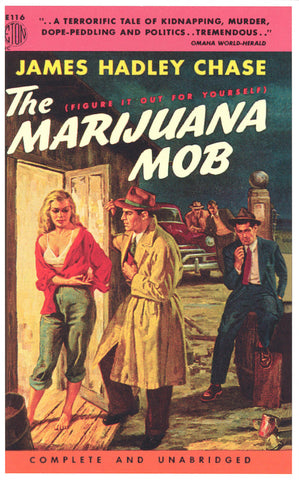 The Marijuana Mob 11 x 17 Retro Book Cover Poster