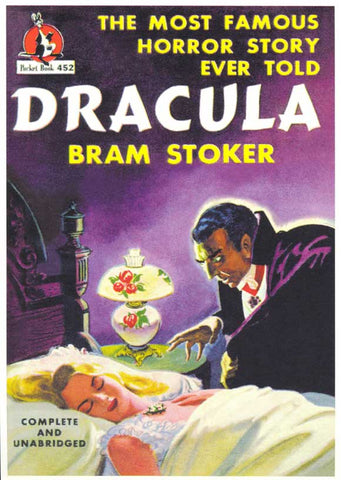Dracula 11 x 17 Retro Book Cover Poster