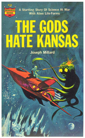 The Gods Hate Kansas 11 x 17 Retro Book Cover Poster