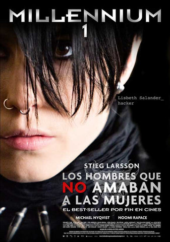 The Girl with the Dragon Tattoo 27 x 40 Movie Poster - Spanish Style A