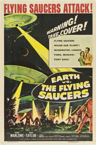 Earth vs. the Flying Saucers 27 x 40 Movie Poster - Style B