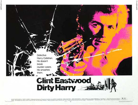 Dirty Harry 22 x 28 Movie Poster - Half Sheet Style A