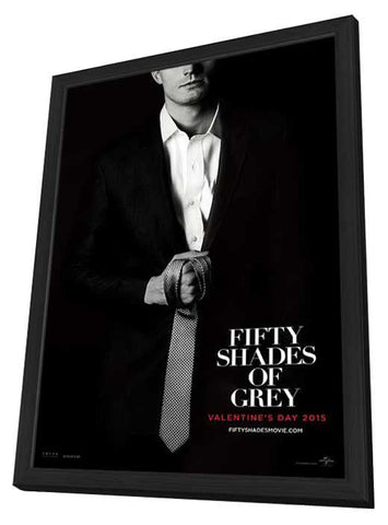 Fifty Shades of Grey 24 x 36 Movie Poster - Style D - in Deluxe Aluminum Frame