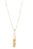 14K Gold Plated Letter Charm Necklace