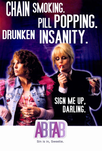 Absolutely Fabulous 27 x 40 TV Poster - Style B