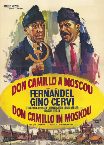 Don Camillo in Moscow 27 x 40 Movie Poster - Belgian Style A