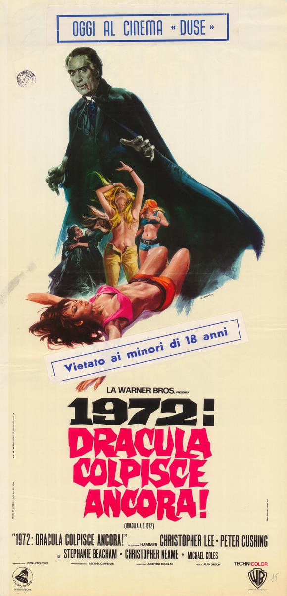 Dracula AD 1972 27 x 40 Movie Poster - Italian Style A