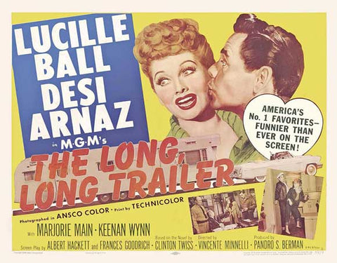 The Long Long Trailer 30 x 40 Movie Poster UK - Style A