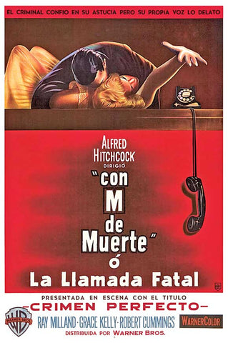 Dial M For Murder 27 x 40 Movie Poster - Argentine Style A