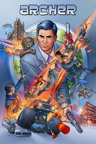 Archer Style: 3 - 27 x 40 inch. TV Show Poster