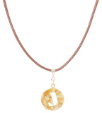 14K Gold Plated Letter Choker Charm Necklace