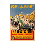 Zanvoort Grand Prix Metal Sign Wall Decor 24 x 16