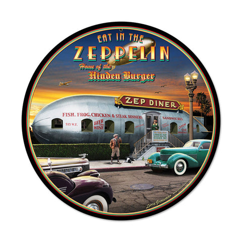 Zep Diner Metal Sign Wall Decor 14 x 14