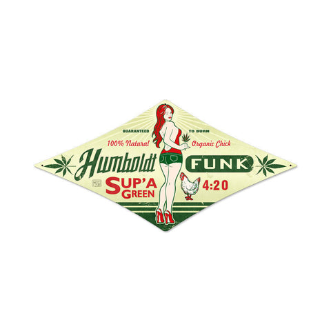 Humboldt Funk Metal Sign Wall Decor 12 x 24
