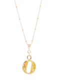14K Gold Plated Letter Charm Necklace
